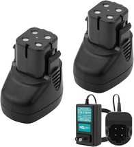 Creabest 2Packs 7.2V 3.5Ah Ni-MH Battery for Dremel, 01 with One Charger - $51.99
