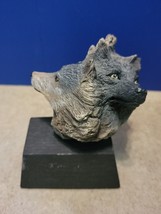 The Pack Cain Wolf Heads Sculpture Limited Edition #1815/2000 4&quot;×4&quot; - £31.87 GBP