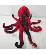 Fiesta Life Like Realistic Red Black Octopus Stuffed Animal Plush Toy L63718 - $14.95