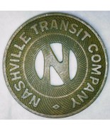 Nashville Transit Company 1954 One School Fare Transit Token 23mm TENNES... - $19.79