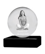 3D Crystal Memorial Sphere &amp; Light Box - $164.05 CAD