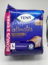 Tena Intimates Overnight Incontinence Underwear 16 Count Large 39” ~ 52” - $11.57