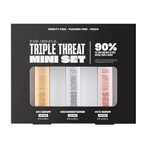 Babe Lash Triple Threat Mini Set - 6 Week Supply   - $46.80