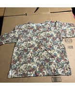 Mass Transit Cottagecore Floral Shirt, Colorful Women&#39;s Top, Vintage Y2K... - $11.88