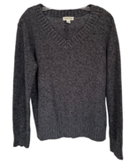 St. John&#39;s Bay Women&#39;s V-Neck Sweater Long Sleeve Size XL Gray Heather - $18.99 CAD