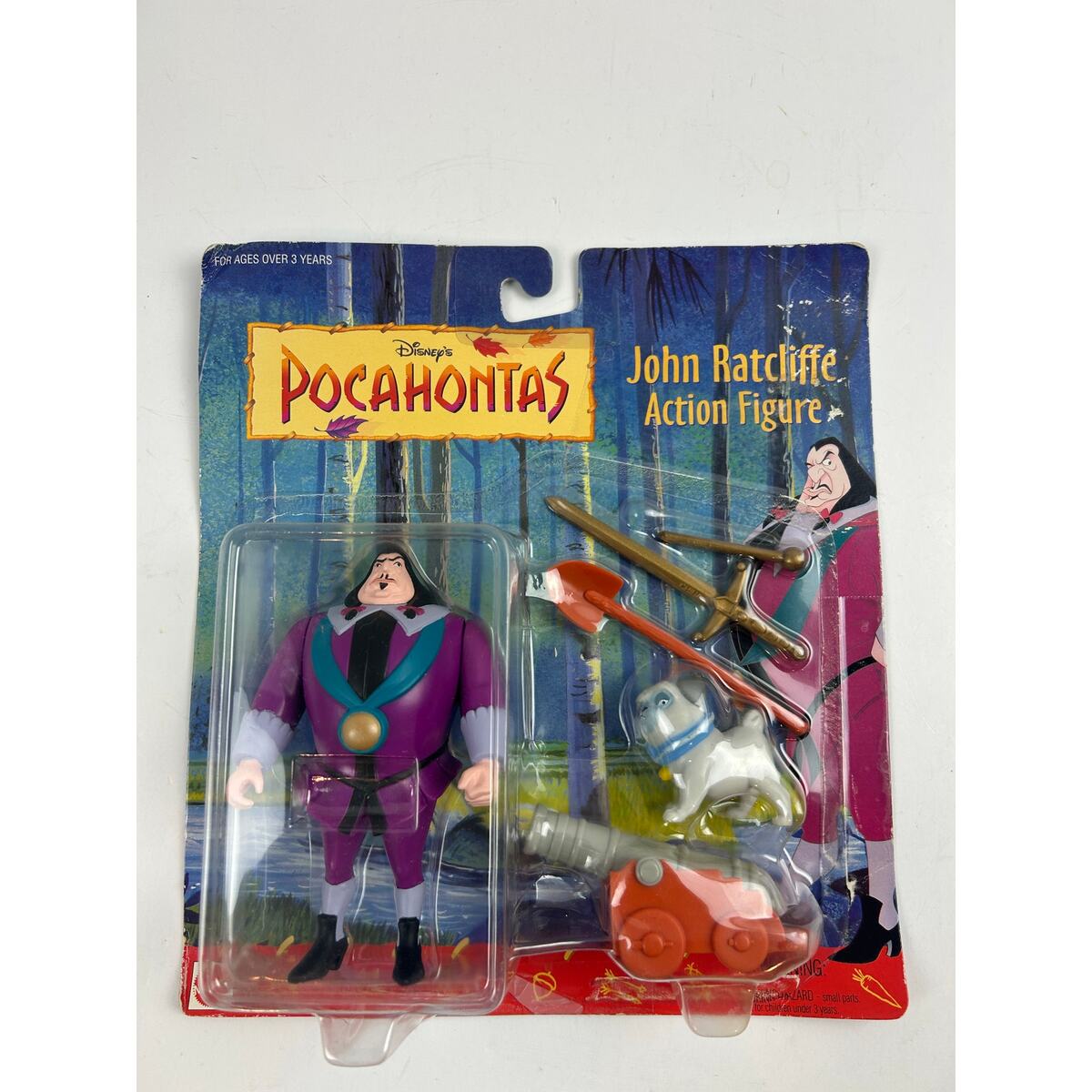 John Ratcliffe Vintage Pocahontas Action Figure Mattel 1995 New in Package - $17.99