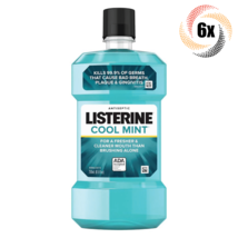 6x Bottles Listerine Cool Mint Antiseptic Mouthwash | 250ml | 0 Alcohol - £31.82 GBP