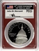 1994 S- US Capitol Comm.- PCGS- PR70 DCAM- John Mercanti- Mint Engraver ... - £281.41 GBP