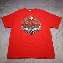 Nascar #4 Kevin Harvick TShirt Adult XL Red Casual Stewart Haas Racing Mens - $22.65