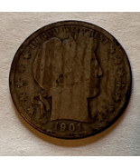 1901 O Barber Half Dollar AG About Good 90% Silver 50c - £17.95 GBP
