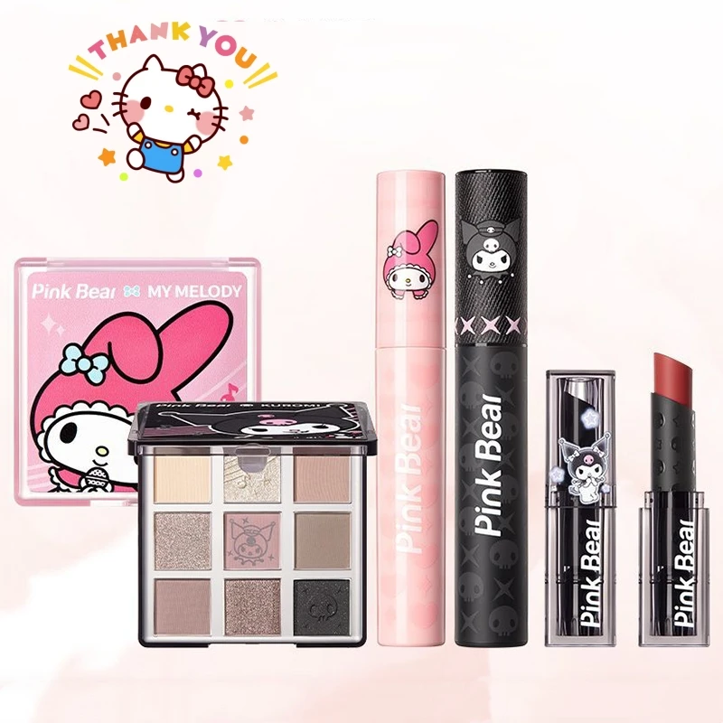 Anime Hello Kitty Makeup Kuromi Melody Lip Glaze Y2K Girl Sexy Cute Lipstick - £15.69 GBP