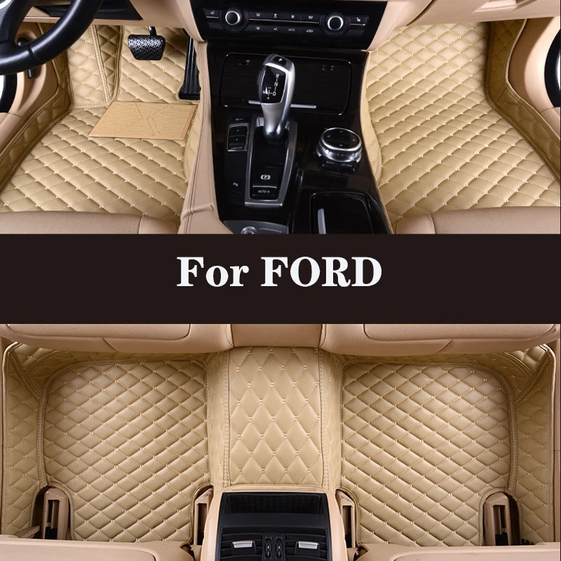 Full Surround Custom Leather Car Floor Mat For FORD Edge Explorer Ecosport - £70.27 GBP