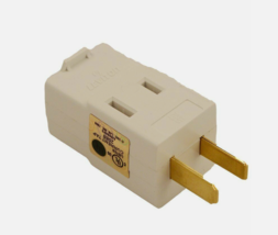 Leviton 531-I Non-Grounding Cube Adapter  125V  15A 3 Outlet Ivory 1 Pac... - £55.88 GBP