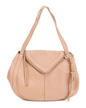 NEW VINCE CAMUTO BEIGE LEATHER LARGE TOTE HANDBAG $229 - £128.37 GBP