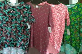New 4 Lula Roe Irma Flamingo Shirts Tunic Women&#39;s X-Small Xs Xxs Lot - Free Ship - £15.63 GBP