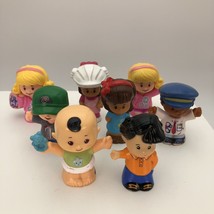 Lot of 8 Little People Girls & Boys & Baby & Police Man  Mattel 2.5 inch high - $18.00