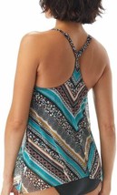 Coco Reef Womens Wild Stripes Underwire Tankini Top Size 36 D Color Multi - £69.80 GBP