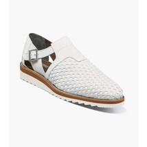 Stacy Adams Alvarado Woven City Sandal Comfortable White 25769-100 image 9