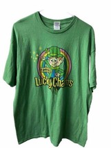 Lucky Charms Mens Size XLG Green Graphic T shirt Leprechaun Feeling Lucky - £10.12 GBP