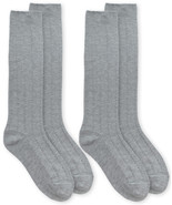 Jefferies Socks Womens Bamboo Knit Rib Pattern Knee High Tall Socks 2 Pair Pack - $12.99