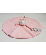 Infant Lovey Unicorn Plush Security Blanket Pink Pacifier Holder Loop - £23.29 GBP