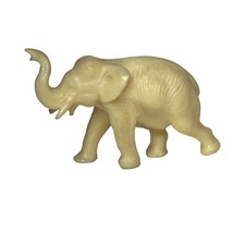 Vintage Resin Elephant Figurine Trunk Up Good Luck Collectible - $185.83 MXN