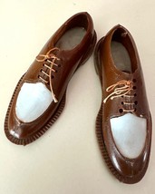 VTG Hong Kong Hard Plastic Salesman Sample Men&#39;s Wing Tip 2 tone Oxford ... - £17.07 GBP