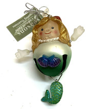 Seasons of Cannon Falls Mermaid Bell Christmas Ornament Coastal Beach - £8.16 GBP