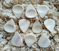 Set of 10 Camel Bone Handcrafted Guitar picks with thumb and finger impr... - £19.65 GBP