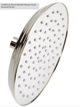 8&quot; Traditional Round Rainfall Shower Head - 1.8 GPM - Polished Nickel - £201.38 GBP