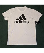 Adidas Golf White T-Shirt Black Logo Men’s XL New Crewneck Performance Tee - $300.28 MXN