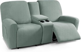 TAOCOCO Recliner Loveseat Cover with Middle Console Sofa slipcover Sage ... - $56.05