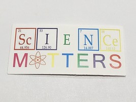 Science Matters Multicolor Periodic Table Looking Sticker Decal Embellis... - $2.30