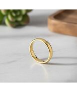 Solid Real 14K Yellow Gold Wedding Anniversary Band Ring Standard Fit Me... - $1,024.46