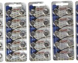 50 Pack Maxell LR44 AG13 357 button cell battery &quot;NEW HOLOGRAM PACKAGE &quot; - $17.66