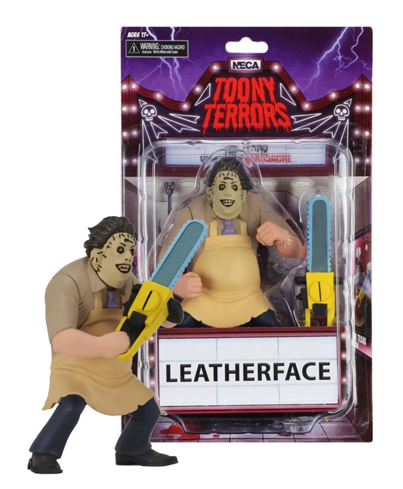 NECA Toony Terrors Leatherface Texas Chainsaw Massacre 6” Figure New in Package - $26.88