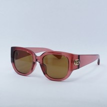 GUCCI GG1599SA 003 Transparent Red/Brown 52-20-135 Sunglasses New Authentic - £156.55 GBP