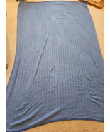 Twin Size Blue Throw Blanket, Coming Home 100% Cotton Made in USA, 64&quot; x... - $28.49