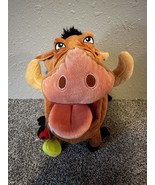 Pumbaa The Lion King Disney Store Exclusive 14&quot; Large Plush With Grub Bugs - $17.96 CAD