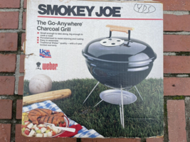 Vintage Weber Parrilla Humo Joe Negro Mango Madera Trípode Piernas Eeuu - £182.68 GBP