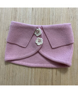 Simply Shabby Chic Pink Knit Baby Shawl Collar Neckwear Size Medium  Easter - $25.09 CAD