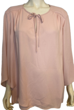 Karen Kane Pink V neck 3/4 Sleeve Tops Size 3X - £26.15 GBP