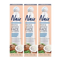 Nair Sensitive Formula Prep &amp; Smooth Face Hair Remover, 1.76 Oz 3 Pack - £22.52 GBP
