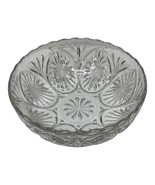 Vintage Clear Anchor Hocking Presscut Oatmeal Glass Cameo 3x8 Serving Bowl - $13.03 CAD
