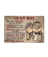 Valentine&#39;s Day Write To My Wife Metal Tin Sign Indoor Signs Room Decor ... - £11.00 GBP