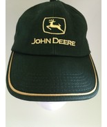 John Deere Hat Green Baseball Cap Hat Yellow Deer Logo Embroidered Adjus... - $16.27