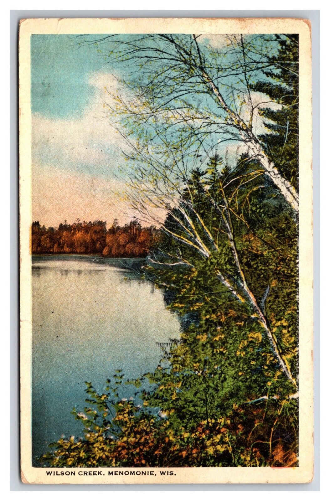 Primary image for Wilson Creek Menomonie Wisconsin WI WB Postcard Y14