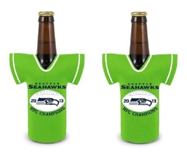 Seattle Seahawks NFL Coozie Bottle Cup Beverage Koozie  NFC Champions - $8.17