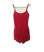 1 Pc Balera Women&#39;s Red Romper Jumpsuit Shorts Dance Size XL - £35.03 GBP