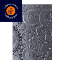 Sizzix 3-D Texture Fades Embossing Folder, Gray Large,  - £17.81 GBP
